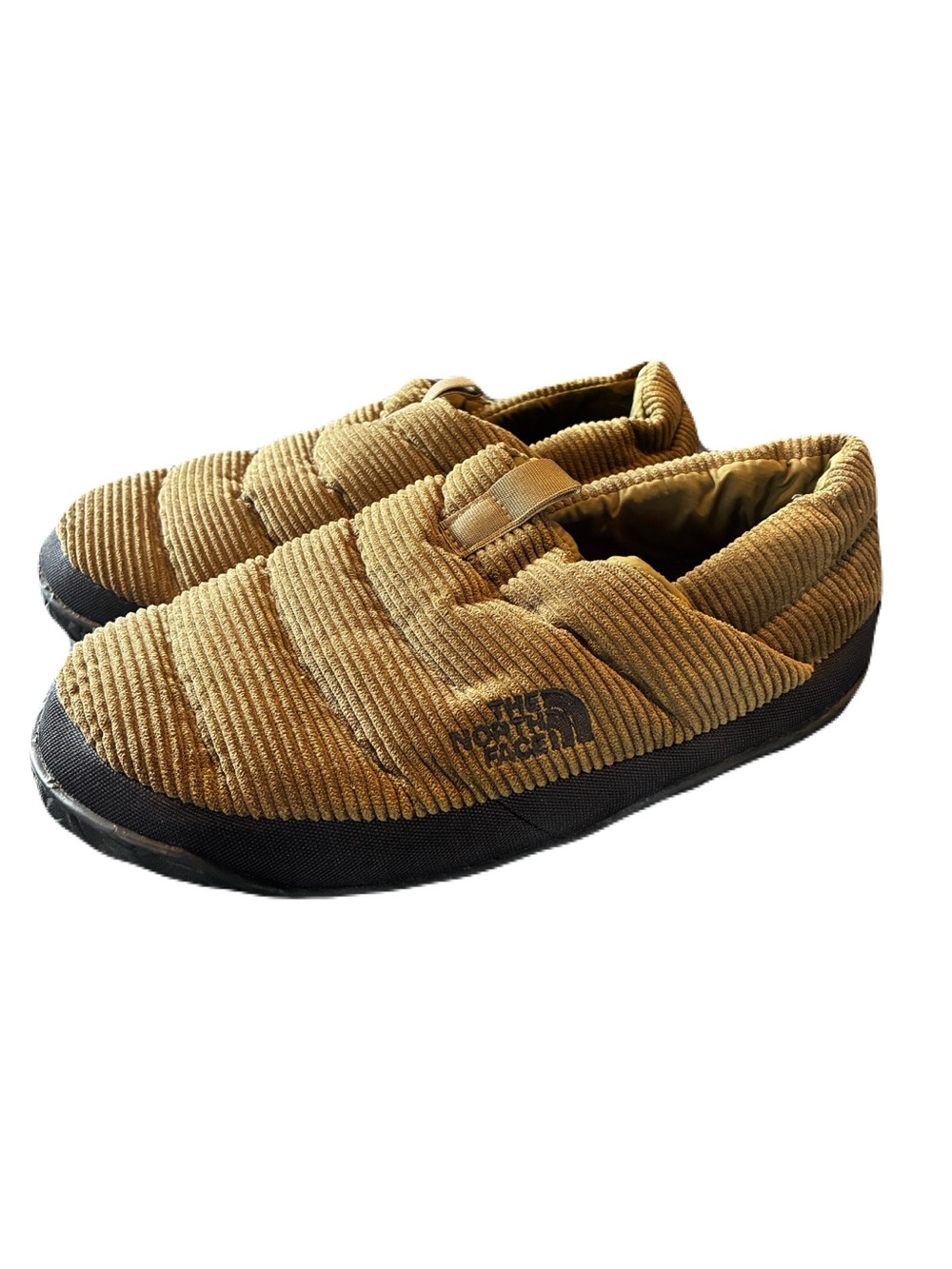 The North Face Nuptse Corduroy Slippers Men’s 10 Military Olive 550 Down